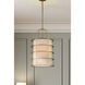 Gateway Park 4 Light 14 inch Soft Brass Pendant Ceiling Light